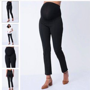 Seraphine Slim Leg Black Maternity Pants, Size 6